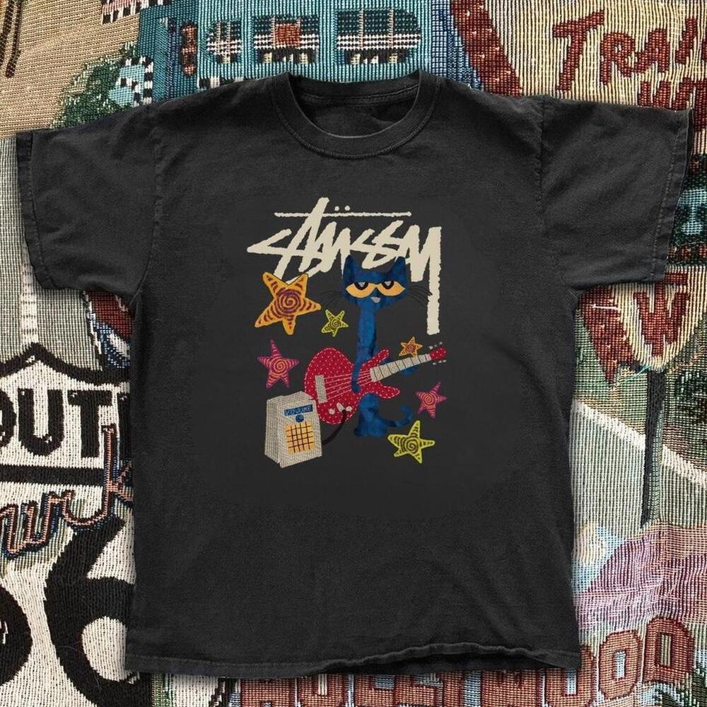 Stussy Black Pete The Cat Tee